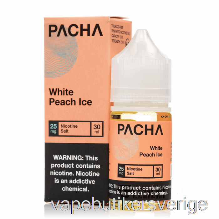 Vape Sverige Vit Persika Is - Pachasalter - 30ml 25mg